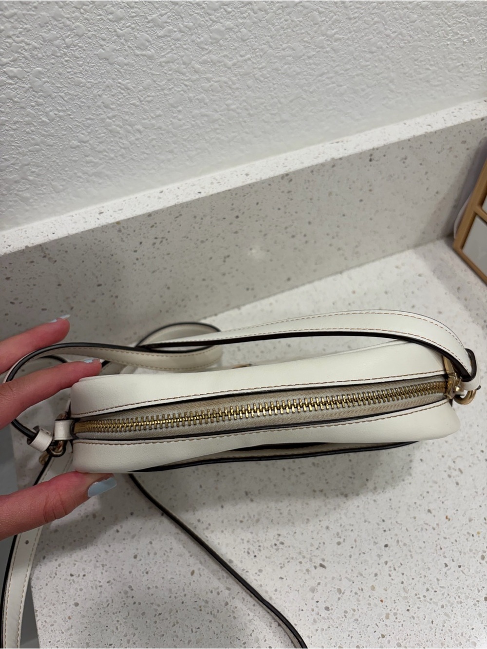 Coach Mini Jamie Crossbody Camera Bag Bumblebees Glacier Pattern CH597 White - Picture 6 of 15